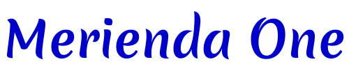 Merienda One font